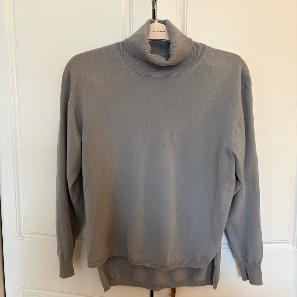 Falconeri Ultrasoft Cashmere Turtleneck Sweater with Slits